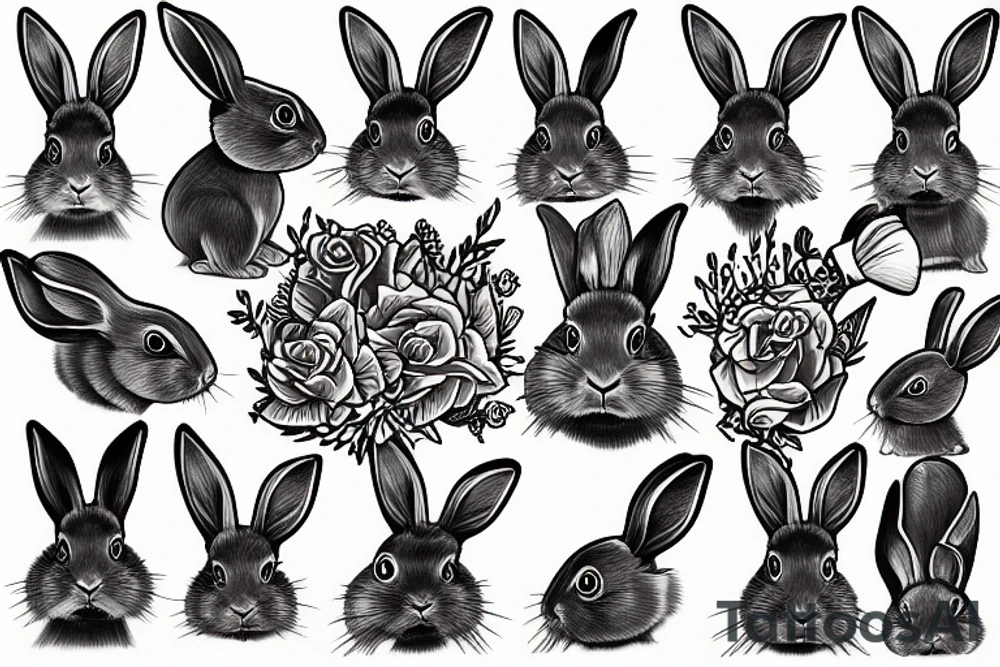 A dutch rabbit tattoo idea