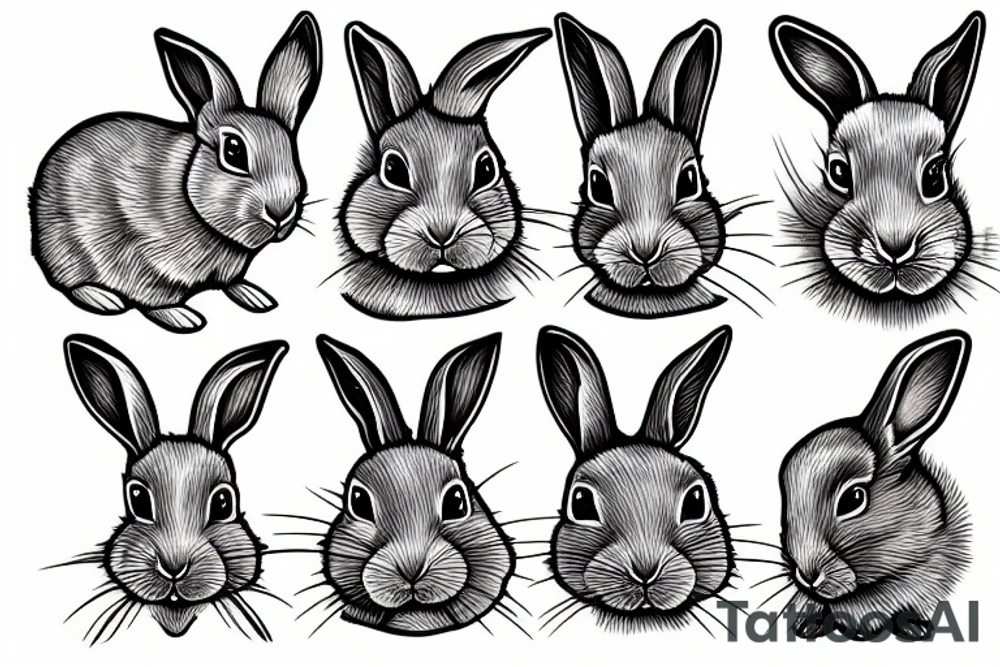 A dutch rabbit tattoo idea