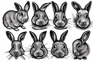 A dutch rabbit tattoo idea