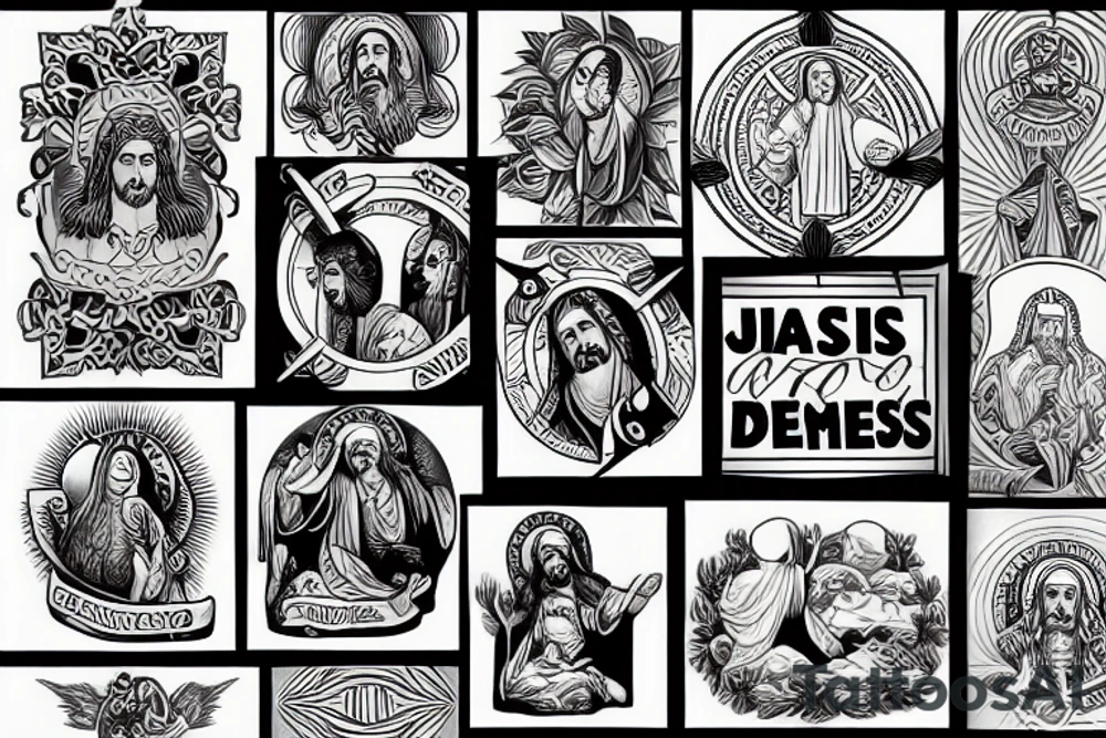 Jesus name tattoo idea