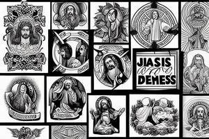 Jesus name tattoo idea