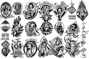 Jesus name tattoo idea