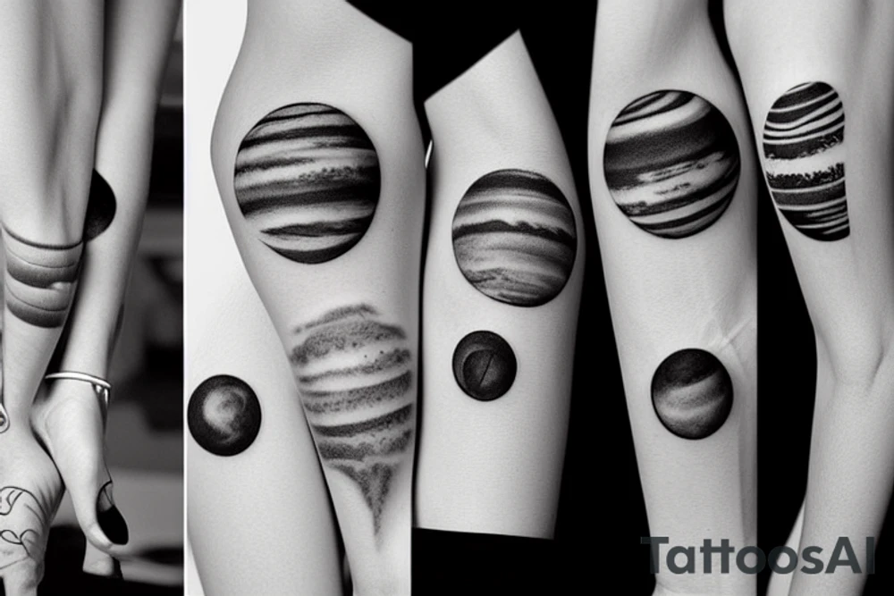 planets tattoo idea
