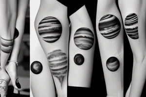 planets tattoo idea