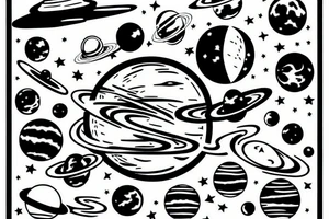 planets tattoo idea