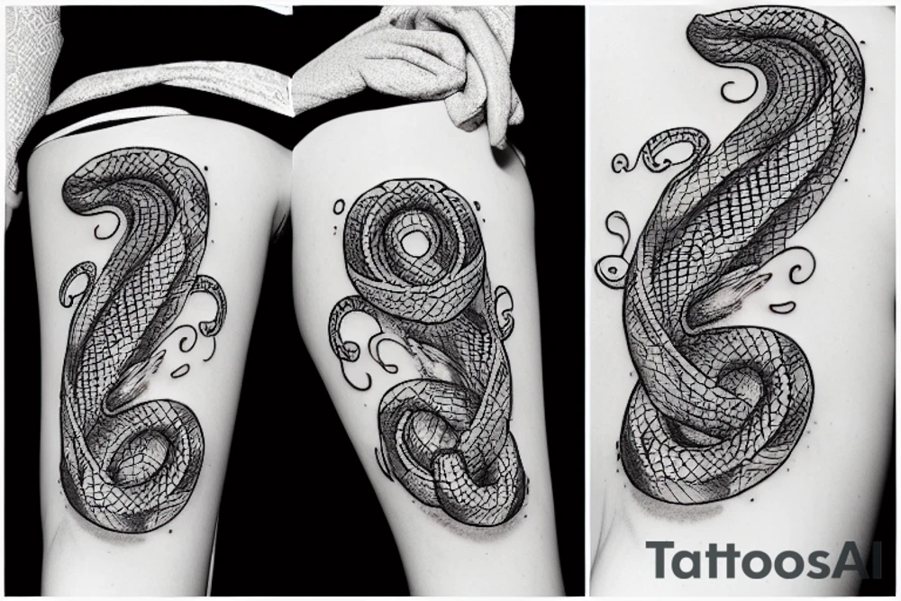 A snake wrapped around a coffee cup tattoo idea A snake wrapped around a coffee cup tattoo idea