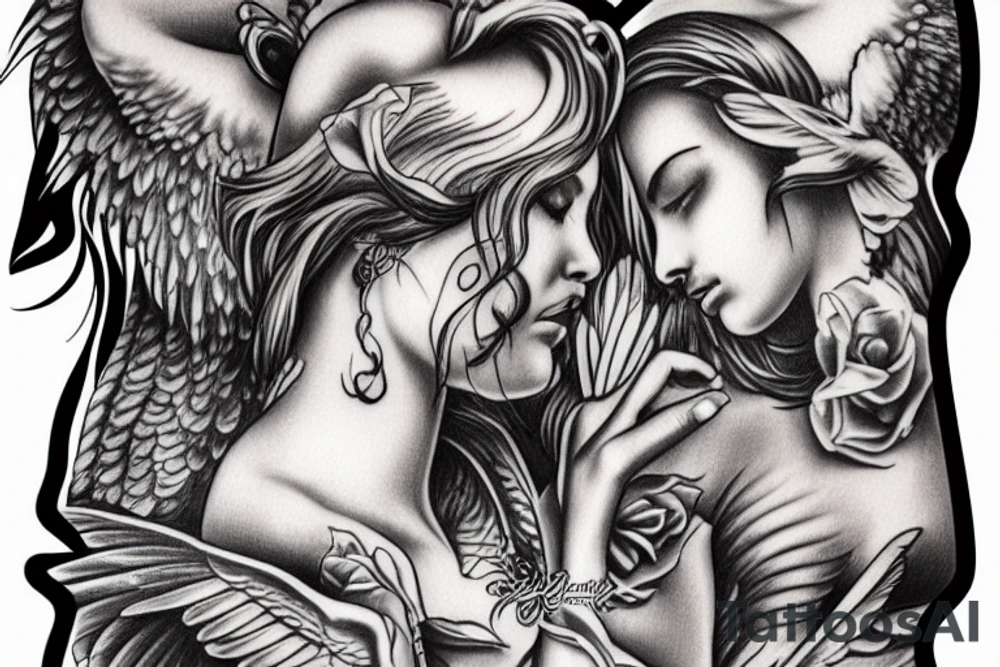 god angels tattoo idea