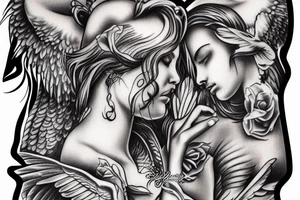 god angels tattoo idea
