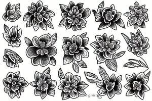 Flower jazmin tattoo idea