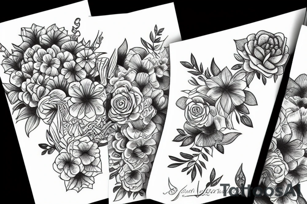 Flower jazmin tattoo idea