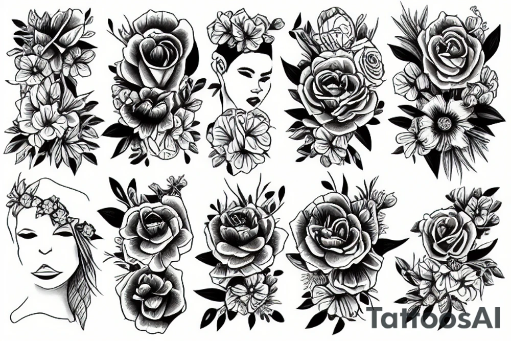 Flower jazmin tattoo idea