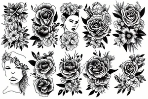 Flower jazmin tattoo idea