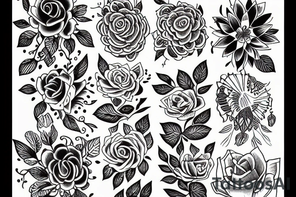 Flower jazmin tattoo idea