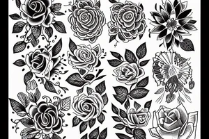 Flower jazmin tattoo idea