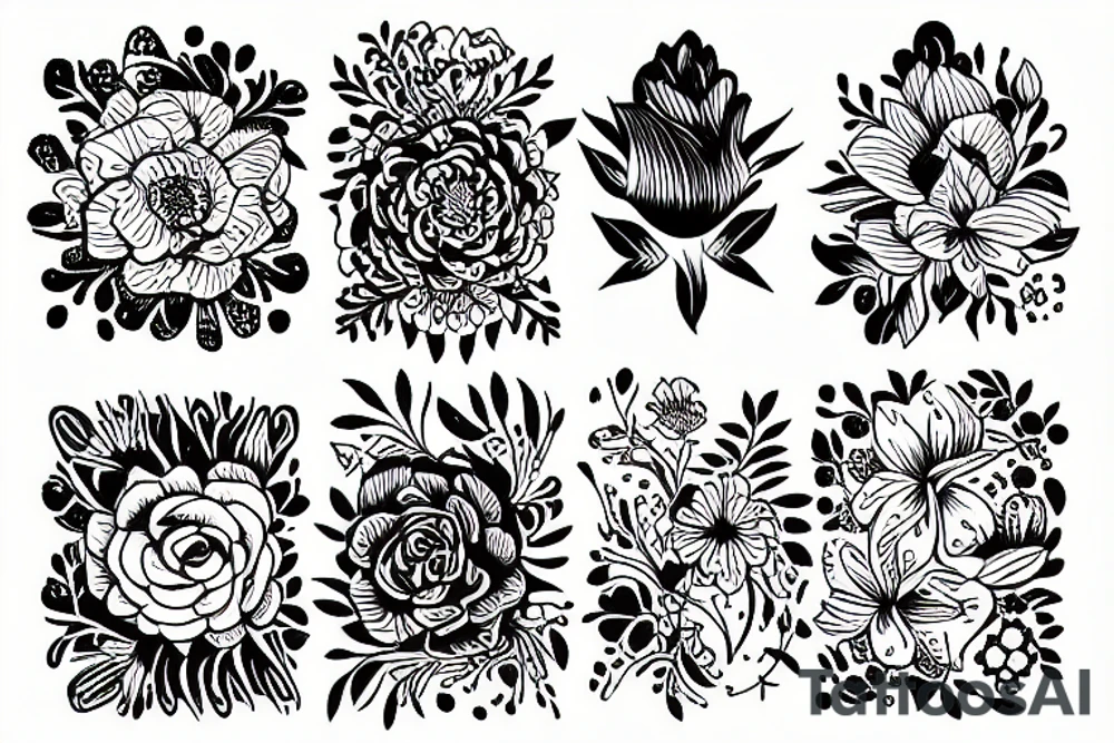 Flower jazmin tattoo idea