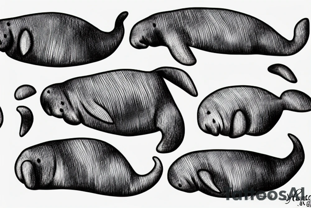 manatee tattoo idea