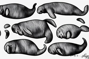 manatee tattoo idea