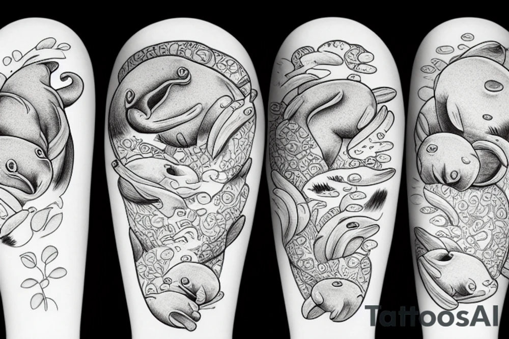 manatee tattoo idea