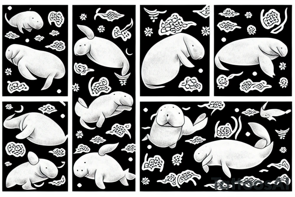 manatee tattoo idea