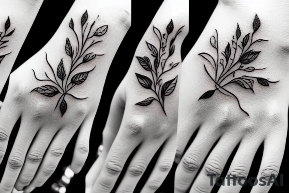 six fingered hand tattoo idea