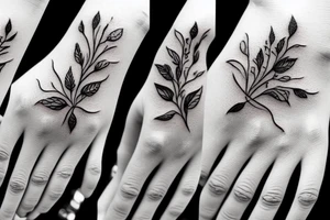 six fingered hand tattoo idea