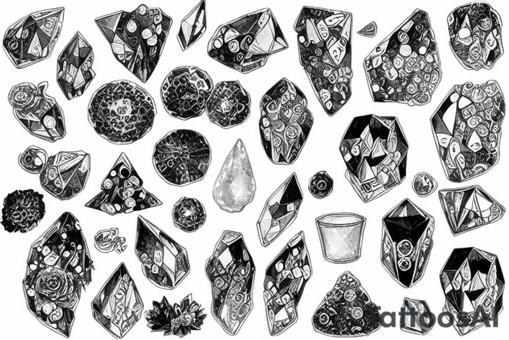 heinsenberg with crystal tattoo idea