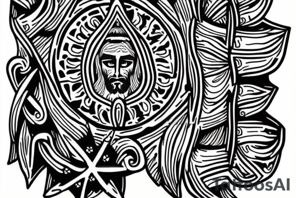 write Jesus tattoo idea