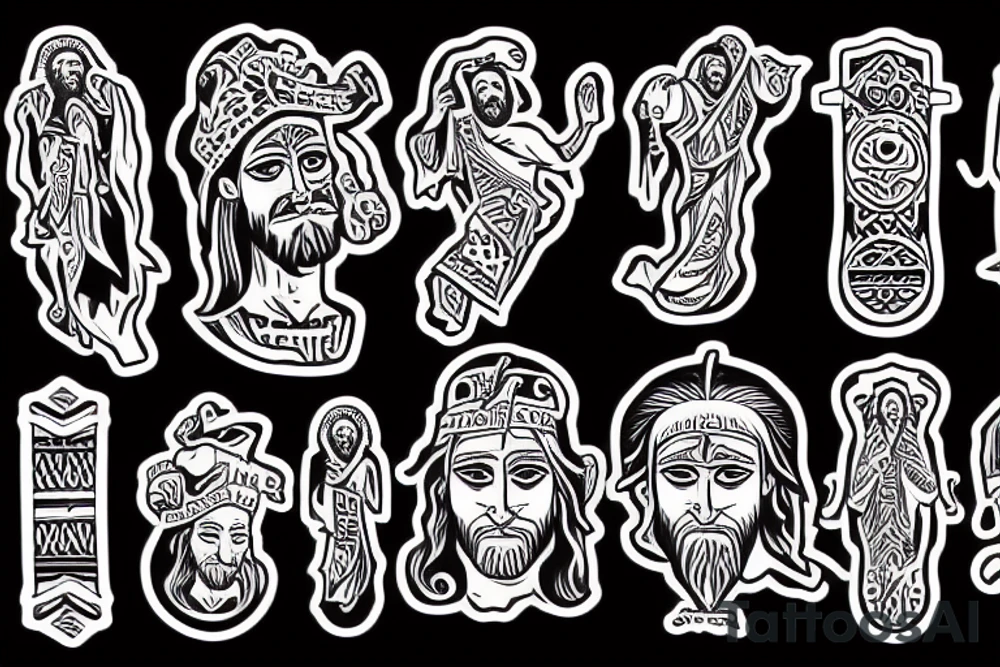 write Jesus tattoo idea