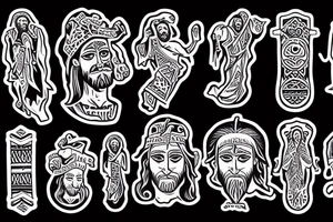 write Jesus tattoo idea