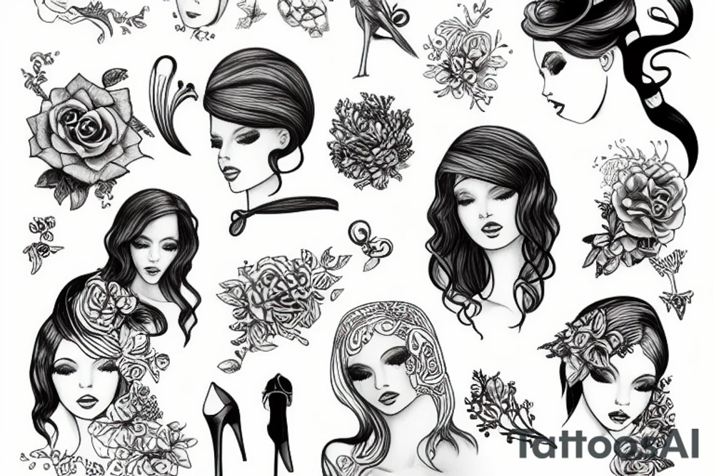 the transition to femininity tattoo idea