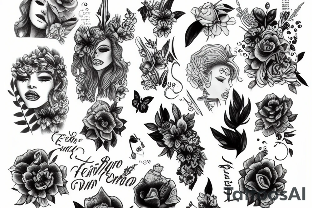 the transition to femininity tattoo idea