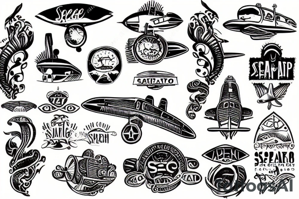 Seaplane tattoo idea
