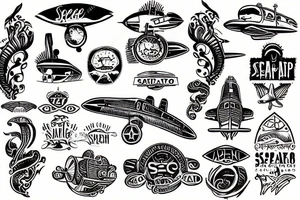 Seaplane tattoo idea