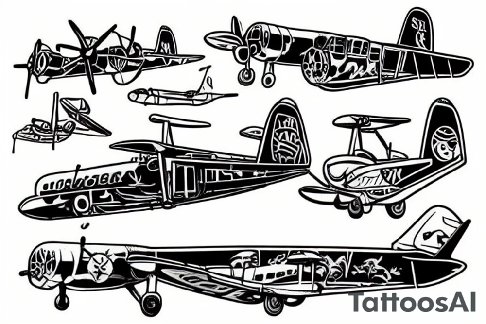 Seaplane tattoo idea