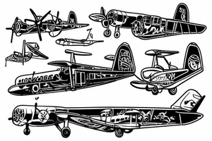 Seaplane tattoo idea
