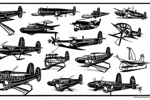 Seaplane tattoo idea