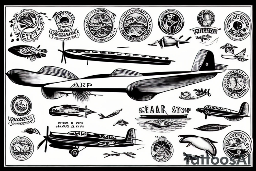 Seaplane tattoo idea