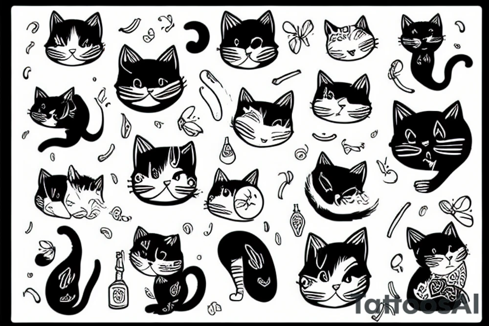 A cat tattoo idea