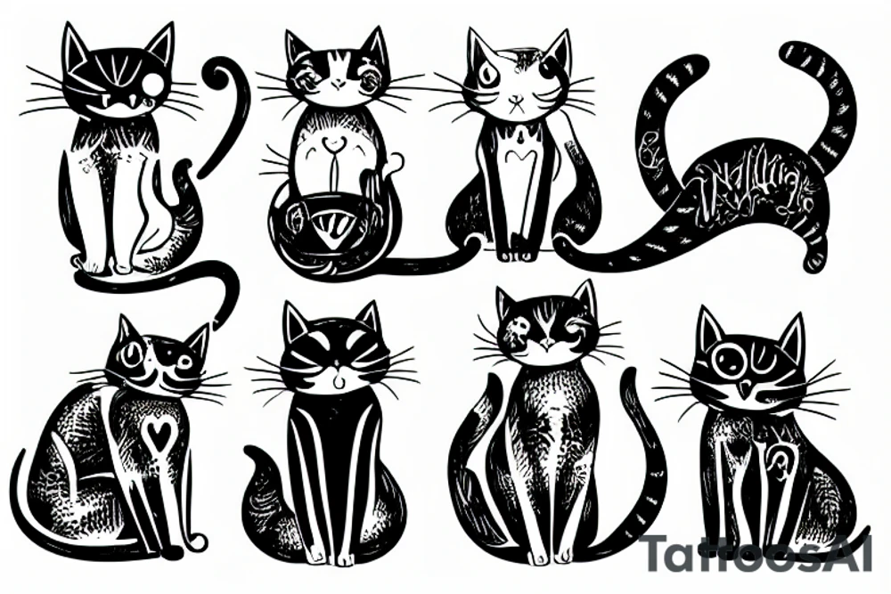 A cat tattoo idea