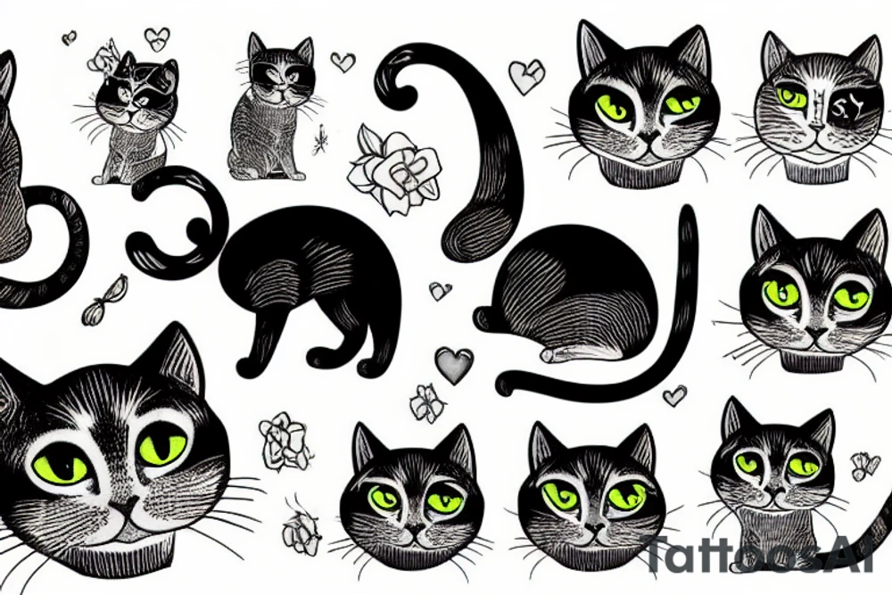 A cat tattoo idea