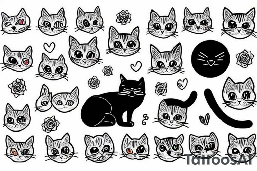 A cat tattoo idea