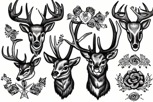 man killed by deer tattoo idea