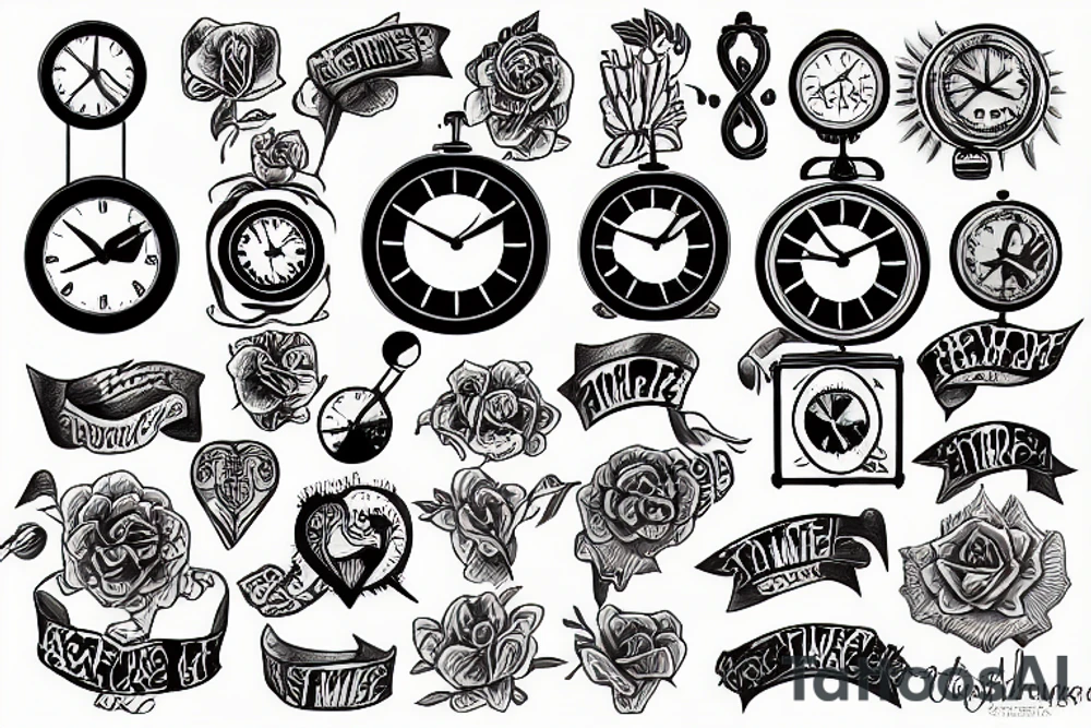 time, self improvement tattoo idea