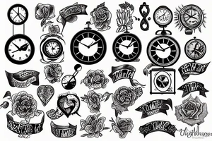 time, self improvement tattoo idea