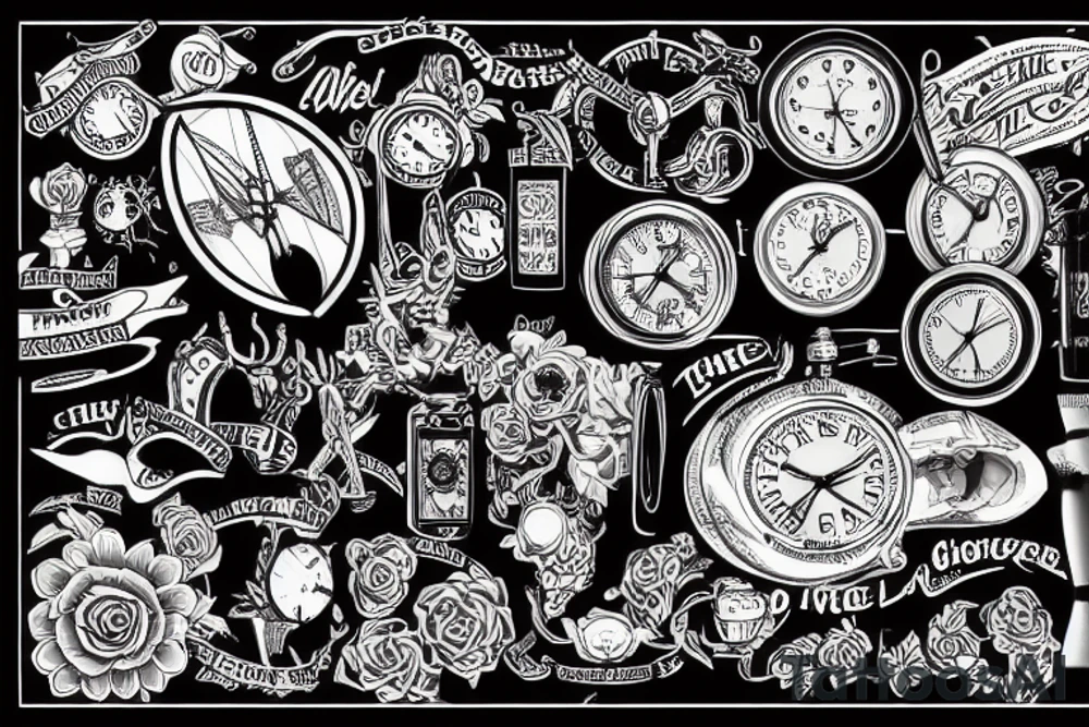time, self improvement tattoo idea