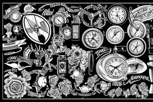 time, self improvement tattoo idea