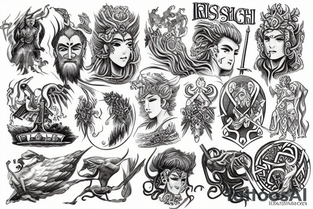 The Irish god Lugh tattoo idea