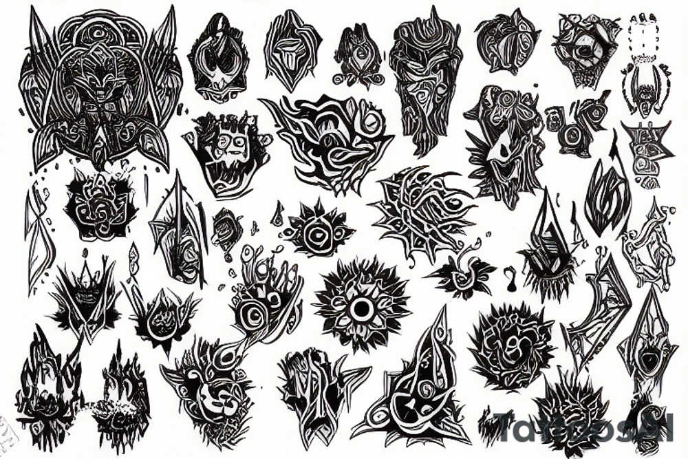 dmt trip tattoo idea