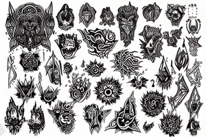 dmt trip tattoo idea
