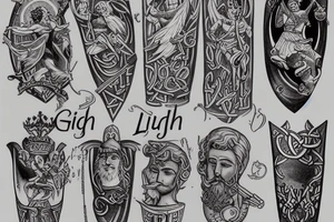 The Irish god Lugh tattoo idea